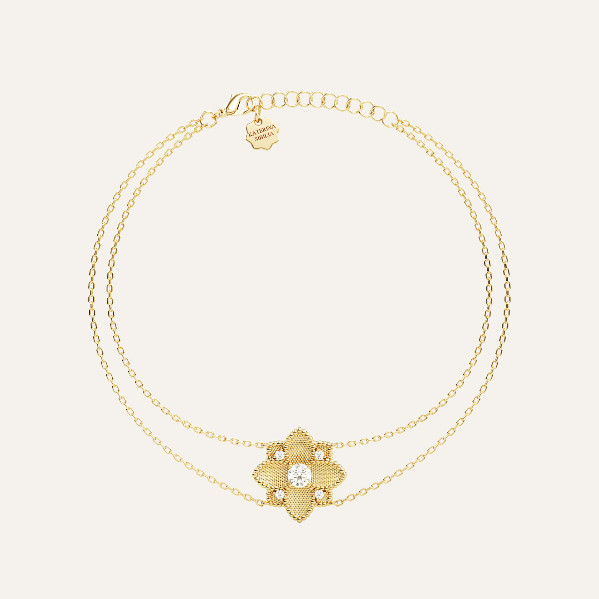 Hortensia Grande Bracelet — Yellow Gold