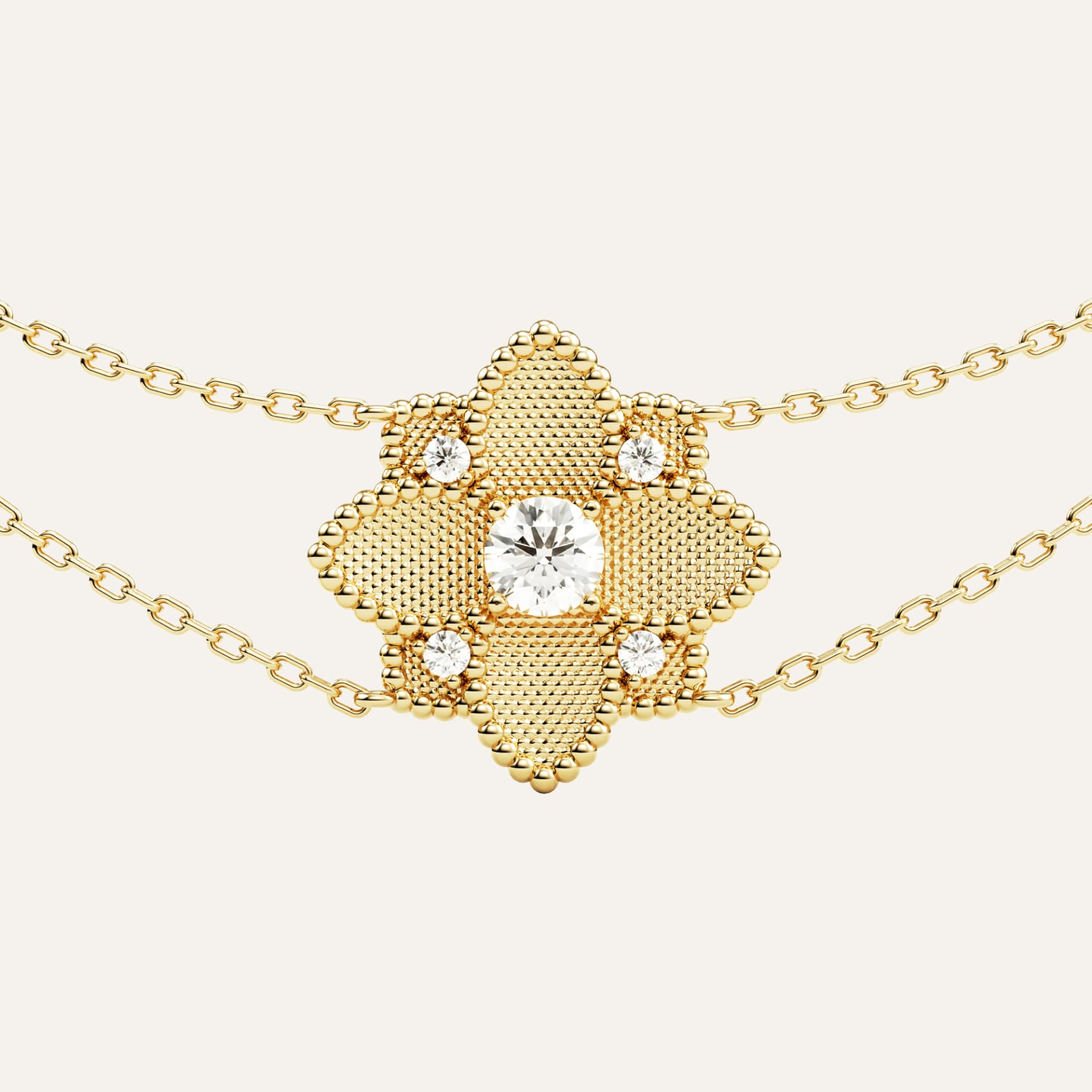 Hortensia Grande Choker — Yellow Gold