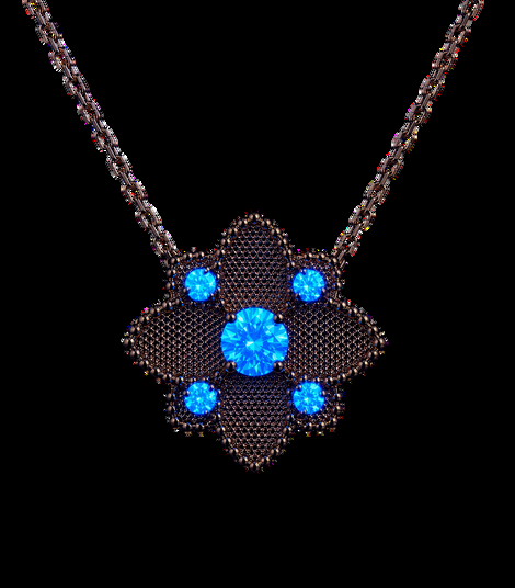 My Secret Garden pendant — Ultraviolet light