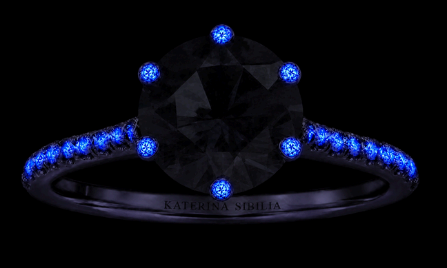 You Are My Constellation ring — Ultraviolet light