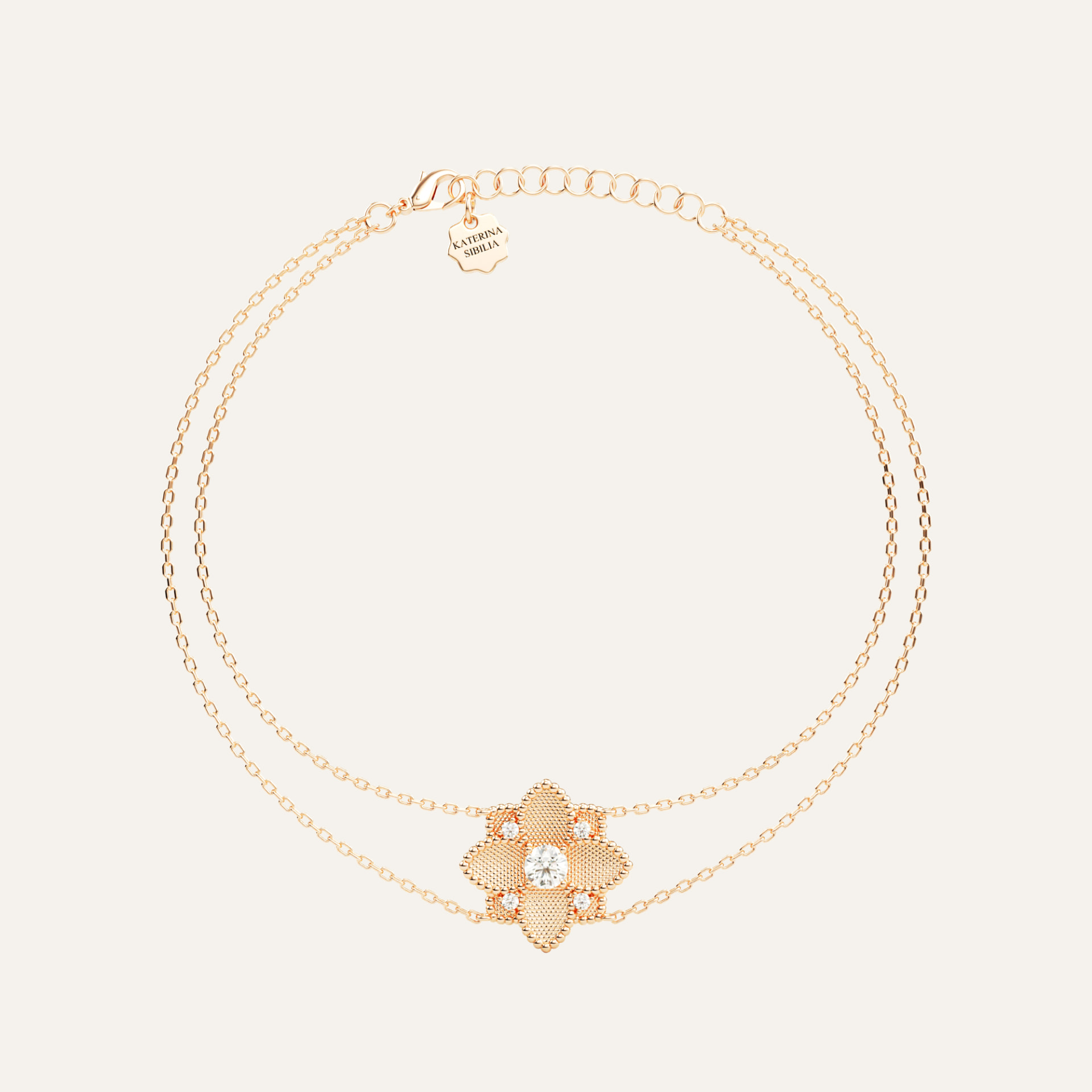 Hortensia Grande Bracelet — Rose Gold