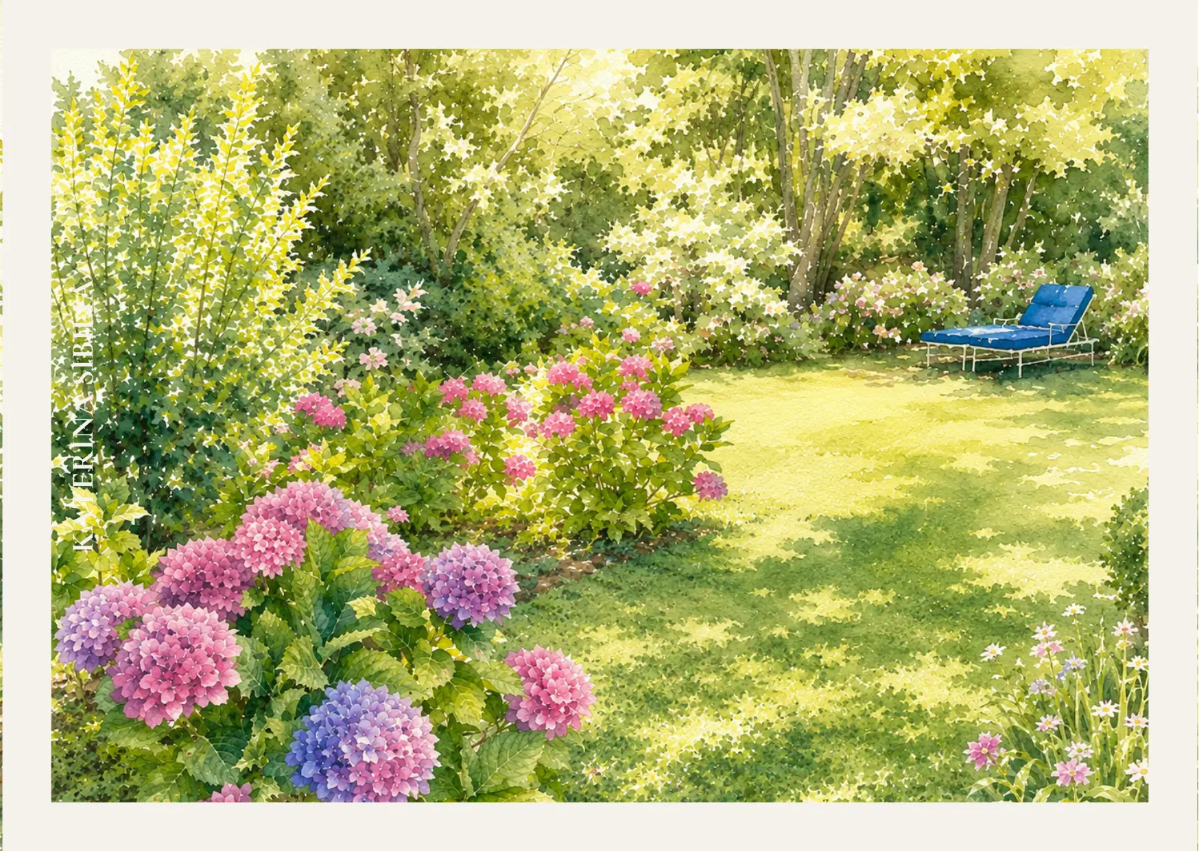 The hydrangea garden